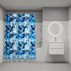 Штора для ванной, 200x180 см, Полиэстер, IDDIS, BX04P18i11