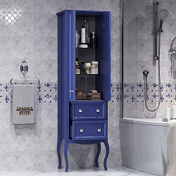 Пенал Opadiris Валери 56 двухстворчатый, цвет сапфир