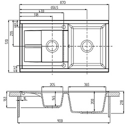 Мойка кух. ДЕЛИЯ 87 терракотовый