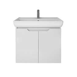 DREJA.eco Тумба Q (D), 60 см, подвесная, 2 дверцы, белый глянец (Дрея Q 60)