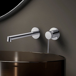 Смеситель для раковины Rim VBFW-2RM1CH встраиваемый однорычажный, хром, , шт