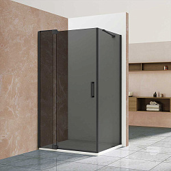 Душевой уголок Extra VSR-1E809090CGB 800/900*900, черный, стекло тонированное, , шт