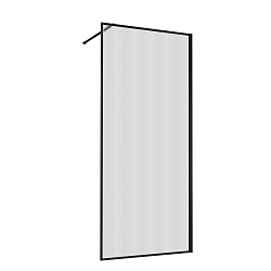 Душевая перегородка Walk-In VSW-1HP700FLB, 700*2000, черный матовый, стекло рифленое, , шт
