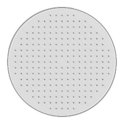 Душевая насадка верхняя круглая, хром с белым, Esper, IDDIS, ESP25CRi64
