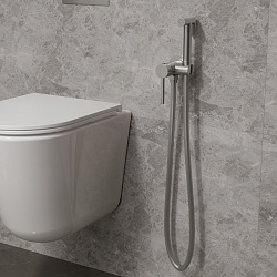 Гигиенический душ VHFW-101BN из латуни, со смесителем, брашированный никель, , шт