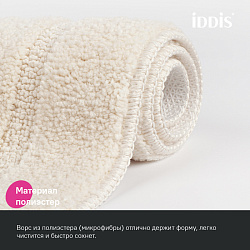 ВЫВОД Коврик для ванной комнаты, 90х60, микрофибра, светло-бежевый, IDDIS, PSQL01Mi12