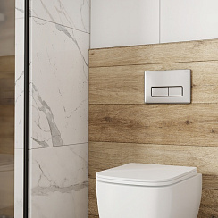 Клавиша смыва, универсальная, матовый хром, Unifix, 080, IDDIS, UNI80M0i77