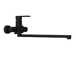 Вывод Смеситель для ванны BRASKO BLACK с длинным изливом однорычажный черный