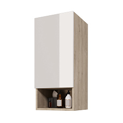 DREJA.eco Полупенал PERFECTO, 35см, подв, универ, 1 дверца, , дуб эврика/белый глянец