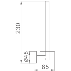 Держатель для туалетной бумаги, хром HB1711
