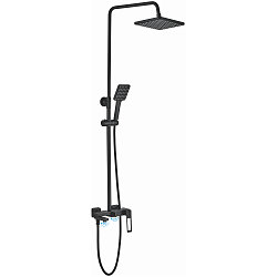 Душевая система, тропический душ, латунь, черный, HB24817-7