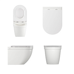 Унитаз подвесной Pragma Pelao, белый глянцевый, безободковый, PEL1.GWWR.022