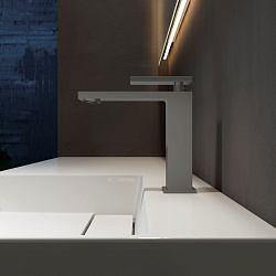 Смеситель для раковины Dice VBF-2DS1GM однорычажный, вороненая сталь, , шт