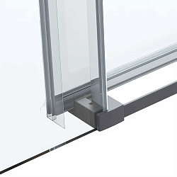 Душевой уголок Como Soft VSR-1CS1011CLGM, 1100*1000, вороненая сталь, стекло прозрачное, , шт