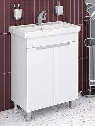 Тумба напольная CITY 60 /2 дв/раковина Фостер (60см)/AQUA DE MARCO