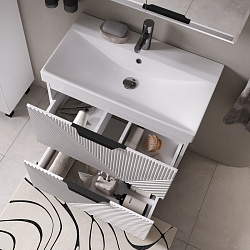 Тумба напольная Geometry 70.2Y белый (9696-70v)