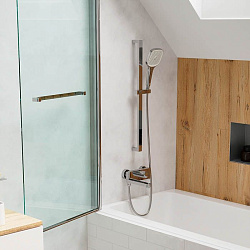 Смеситель для ванны с управлением Push Control, Slide, IDDIS, SLISBBTi02WA