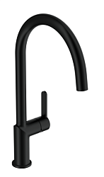 Смеситель для кухни OLIVA с п-образным выдвижным изливом шланг хром