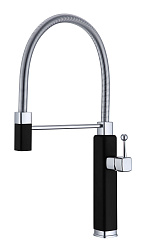 Смеситель для кухни Vincea VKF-101MB, черный, , шт