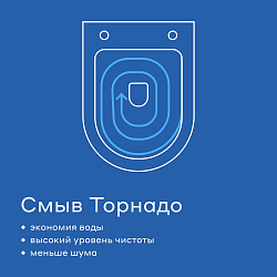 Унитаз подвесной Pragma Pelao, белый глянцевый, смыв Торнадо, PEL1.GWWT.004