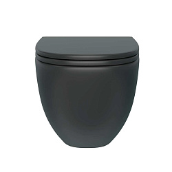 Corpa Nera Bosso L/Боссо Л унитаз подвесной безободковый,быстр.сиденье с микролифтом, черный матовый