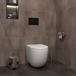 Corpa Nera Caruso/Карузо клавиша смыва, двойной смыв, черный матовый