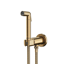 SOLO Встраиваемый смеситель с гигиеническим душем, латунь/чёрный, LM7171B