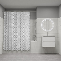 Штора для ванной, 200x180 см, Полиэстер, IDDIS, BB04P18i11