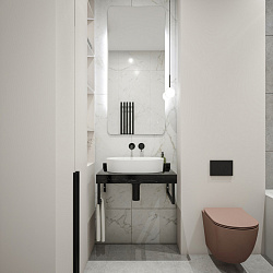 Corpa Nera Grossi/Гросси столешница 70 под раковину керамогранит, черный мрамор