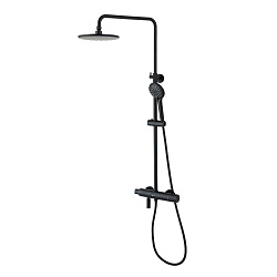 Душевая термостатическая система с верхним душем Ø22,6 см и 3-х режимной лейкой Ø110 мм и поворотным