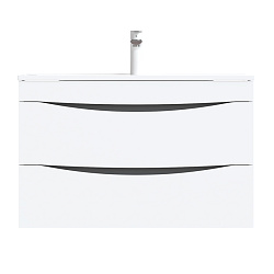 Тумба с умывальником, подвесная, 80 см, белая, Cloud, IDDIS, CLO80W0i95K