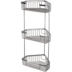 Полка металлическая решетчатая, угловая 3-ярусная HB335-2