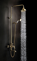 Душевая система с верхним душем Ø20,4 см и поворотным изливом 15 см, регулируемая высота 0,9~1,4 мм,