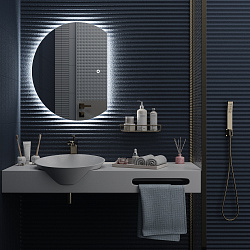 Зеркало /LED-подсветка/(60*80см)/ MOON./AQUA DE MARCO