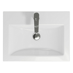 Раковина встраиваемая: COMO 60, 1 отв., белый