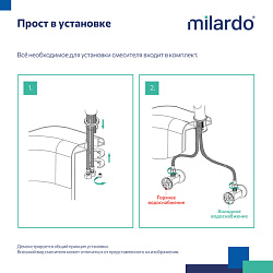 Смеситель для умывальника, поворотный, Helic, Milardo, HELSBR0M01