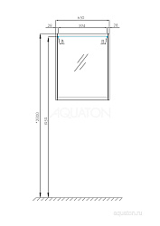 Зеркальный шкаф Нортон 65