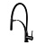 Смеситель для кухни с гибким изливом, высота излива 18 см, длина 22 см, черный