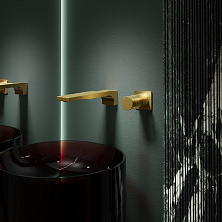 Смеситель для раковины Domus VBFW-5DM01BG встраиваемый, брашированное золото, , шт