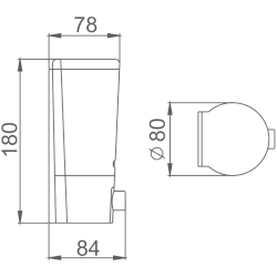 Дозатор жидкого мыла, хром 400ml HB406