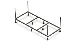 Рама д/ванны: Nike 170 NEW метал. в комплекте со сборочным пакетом, Сорт1