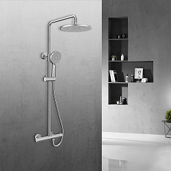 Душевая стойка Esse VSFS-1E0TCH термостатическая без излива, 25см верх душ, хром, , шт