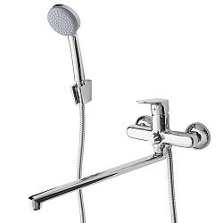 Смеситель для ванны с длинным изливом с керамическим дивертором Zodiac, IDDIS, ZODSBL2i10