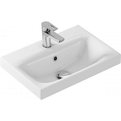 Раковина встраиваемая MODUO 50 SLIM, 1 отв., белый, Сорт1