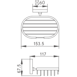 Мыльница металлическая, хром HB9002-1