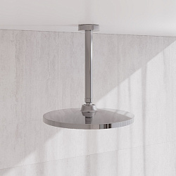 Кронштейн для верхнего душа в потолок, круглый, хром, Optima Home, IDDIS, OPH20CRi61