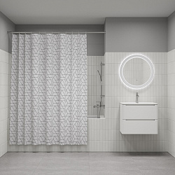 Штора для ванной, 200x180 см, Полиэстер, IDDIS, BB01P18i11