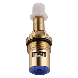 Кран-букса М18х1.5 (20 шлицов) с керам. прокладками, поворот 90°,  на холодную воду, блистер