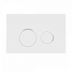 Corpa Nera Bosso/Боссо клавиша смыва, двойной смыв, белый матовый/хром