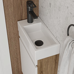 Corpa Nera Longo/Лонго 37 раковина накладная левая, белый